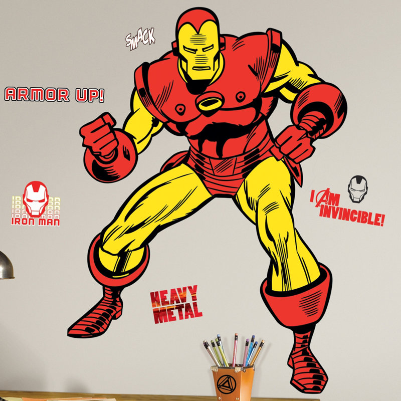 Wallhogs Marvel Comics Iron Man Classic Wall Decal Wayfair